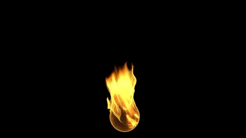Fire flame looped background. Stock Footage 125726943