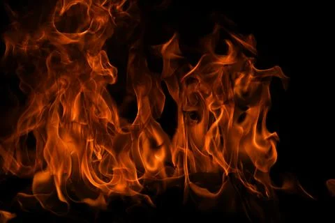 Fire flame motion pattern abstract texture. Burning fire, flame overlay 스톡 사진