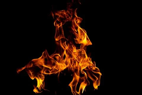 Fire flame motion pattern abstract texture. Burning fire, flame overlay Stockfoto's