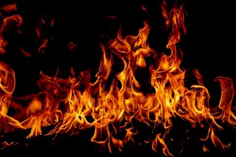 Fire flame motion pattern abstract texture. Burning fire, flame overlay 스톡 사진