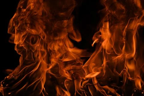 Fire flame motion pattern abstract texture. Burning fire, flame overlay Stockfoto's