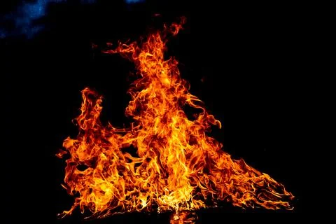 Fire flame motion pattern abstract texture. Burning fire, flame overlay Stock Photos