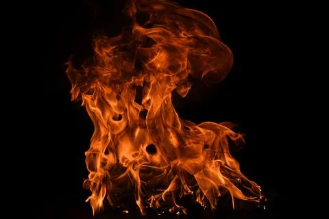 Fire flame motion pattern abstract texture. Burning fire, flame overlay Stockfoto's