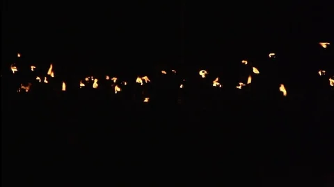 Fire Flame is Moving Stock Footage 74597493