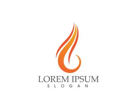 Fire flame nature logo and symbols icons template Stock Illustration