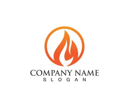 Fire flame nature logo and symbols icons template Stock Illustration