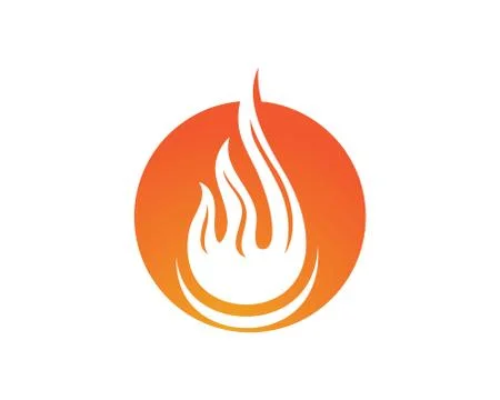 Fire flame nature logo and symbols icons template Illustrazione stock