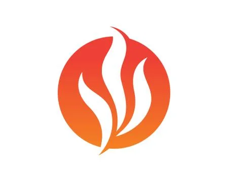 Fire flame nature logo and symbols icons template Stock Illustration