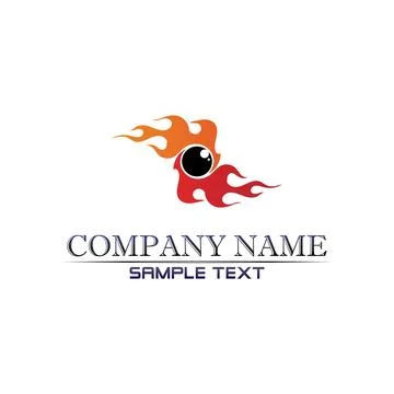 Fire flame nature logo and symbols icons template Illustrazione stock