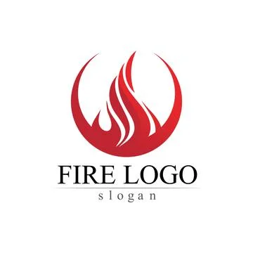 Fire flame nature logo and symbols icons template vector Stock Illustration