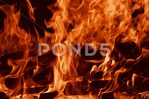 Fire flame pattern Stock Photos