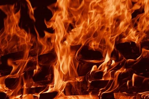 Fire flame pattern Stock Photos