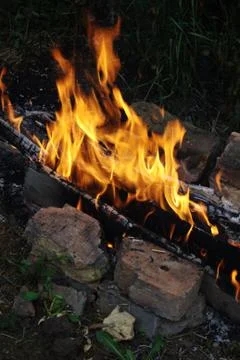 Fire flame Stock Photos