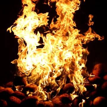 Fire flame Stock Photos
