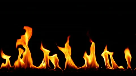 Fire flame - seamless looping / tracking shot Stock Footage 823107