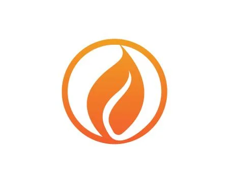 Fire flame simple logo vector Stock Illustration