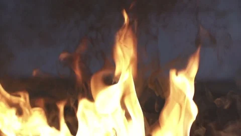 Fire, flame in slow motion Stock Footage 71768210