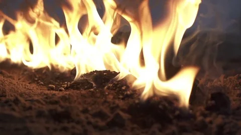 Fire, flame in slow motion Stock Footage 71768257