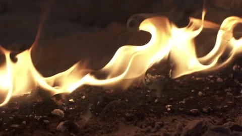 Fire, flame in slow motion Stock Footage 71768531