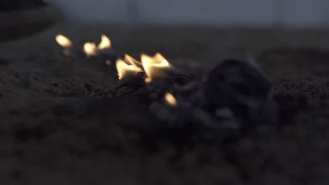 Fire, flame in slow motion Stock Footage 71769192