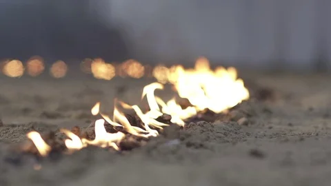Fire, flame in slow motion Stock Footage 71782590