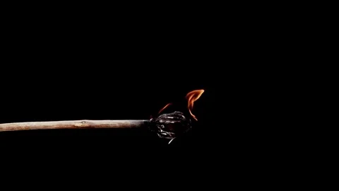 Fire Flame in SlowmotionFire Flame in Slowmotion on Black Background Stock Footage 74415786