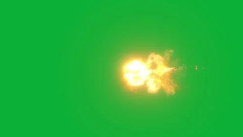 Fire flame with sparkles moving on greenscreen background Stock-Footage 262215326