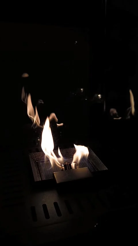 Fire flame with sparks burning Video stock 270304355