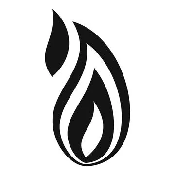 Fire flame speed icon, simple style 스톡 일러스트