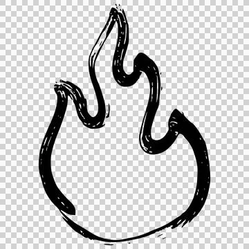 Fire flame symbol Stock Illustration