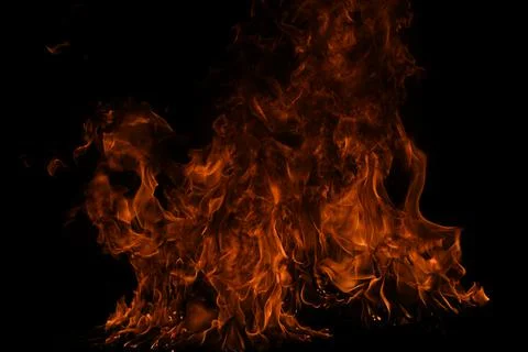 Fire flame texture for banner background. Burn abstract lights. Burning big Stock Photos