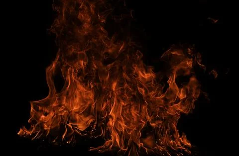 Fire flame texture for banner background. Burn abstract lights. Burning big Stock Photos