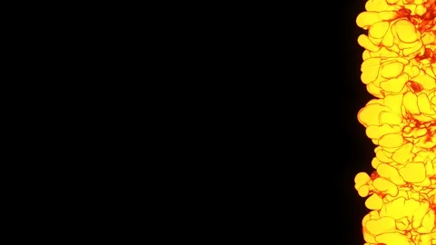 Fire flame transition with alpha channel. Hot abstract motion background. Stock Footage 119390197