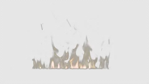 Fire flame on transparent background. Alpha channel Video stock 276719433