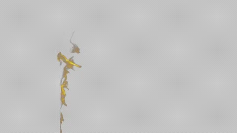 Fire flame on transparent background VFX Video stock 276572723