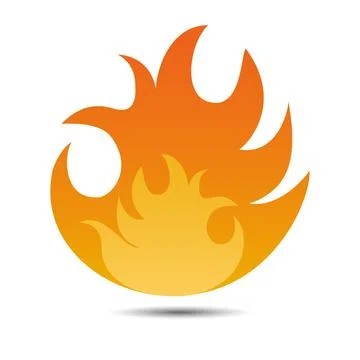 Fire flame vector icon Stock Illustration