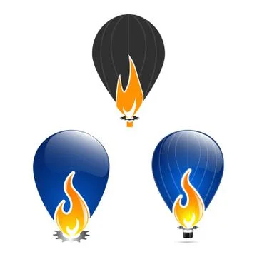 Fire flame vector illustration design template Illustrazione stock