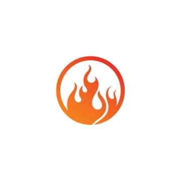 Fire flame vector illustration design template Stock Illustration