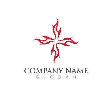 Fire flame vector illustration design template Stockillustratie