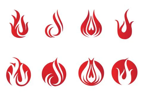 Fire flame vector illustration design イラスト素材