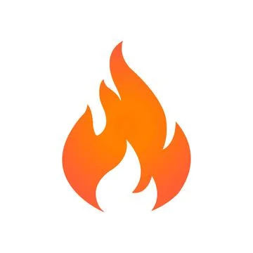 Fire flame vector illustration design template logo icone Stock Illustration