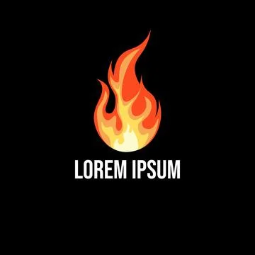 Fire flame vector illustration element Illustrazione stock