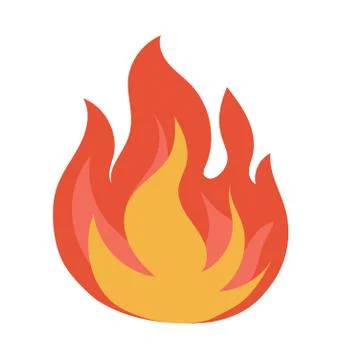 Fire Flame Vector Illustration Stock Illustration