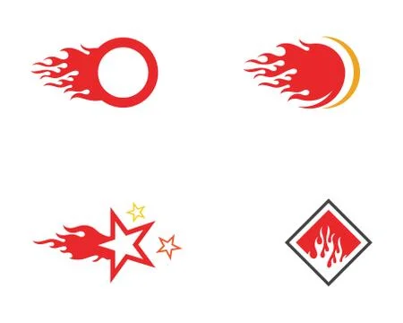 Fire flame vector illustration Stock Illustration