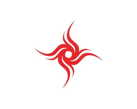 Fire flame vector  nature logo and symbols icons template Illustrazione stock