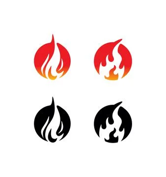Fire Flame Vector Sign Stock Illustration