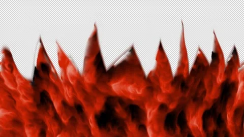 Fire flames on alfa channel Stock Footage 331857818