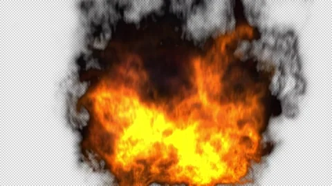 Fire flames with alpha channel Stock Footage 280093128