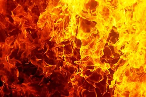 Fire flames background. Original flame and graphic effect. Stock Illustration