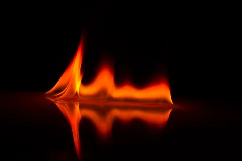 Fire flames on a  background Stock-Fotos